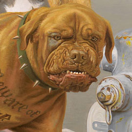 Click for detailed images of It's a Dog's World Art by Victor Powell